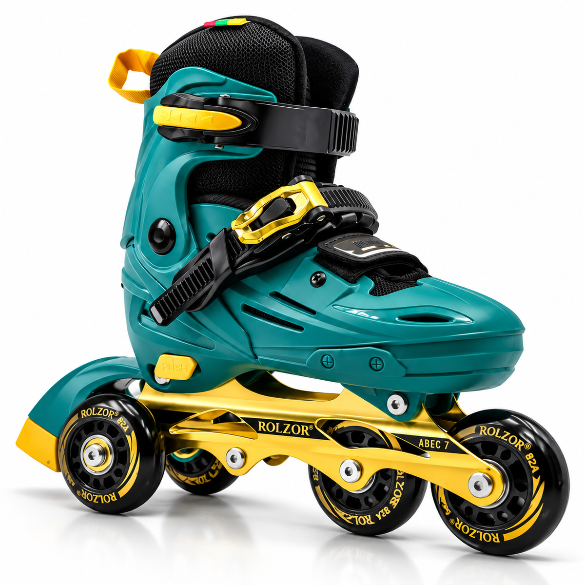 ROLZOR Adjustable Inline & Roller Skates Shoes Complete Set with Helmet and Protection for kids